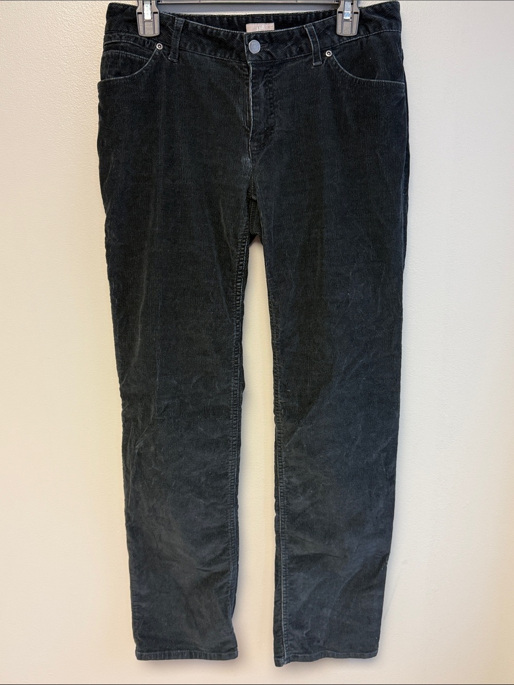 J. Jill Women’s Black Corduroy Slim Leg Stretch Pants Size 6 30x30